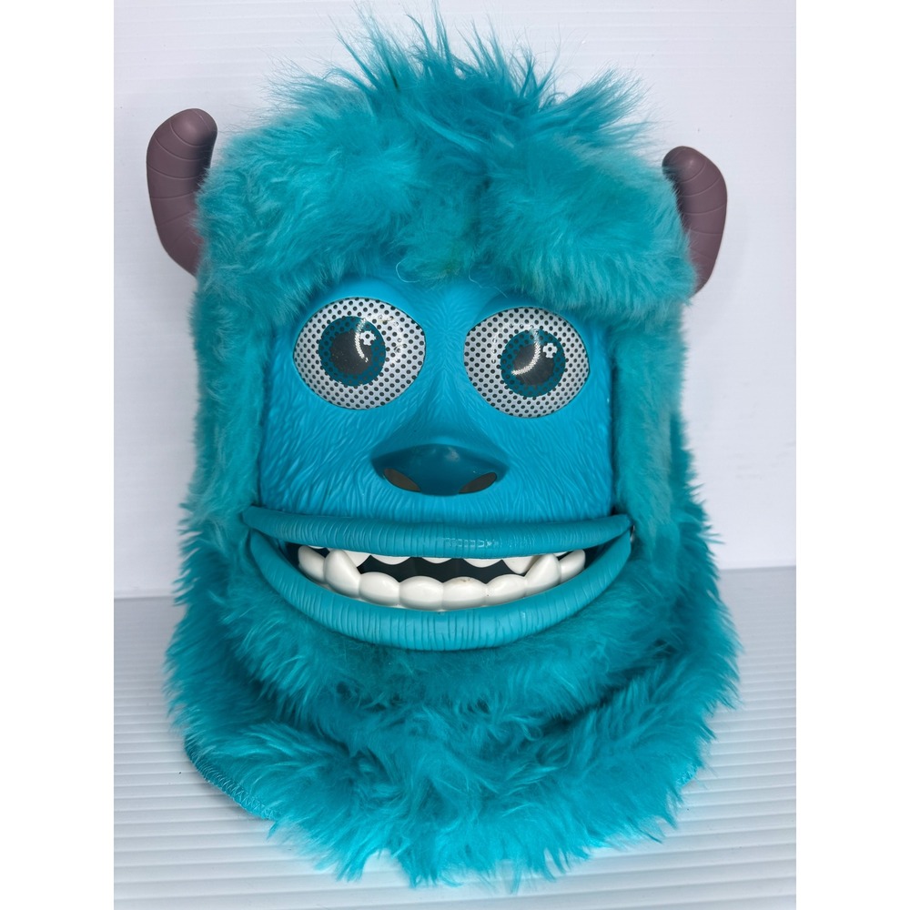 Disney Pixar Monsters Inc Sulley Moving Mouth Mask Furry Blue Sully Costume